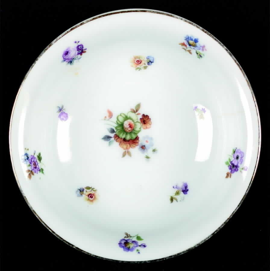 1088 (Center Floral) Fruit/Dessert (Sauce) Bowl by Edelstein-1