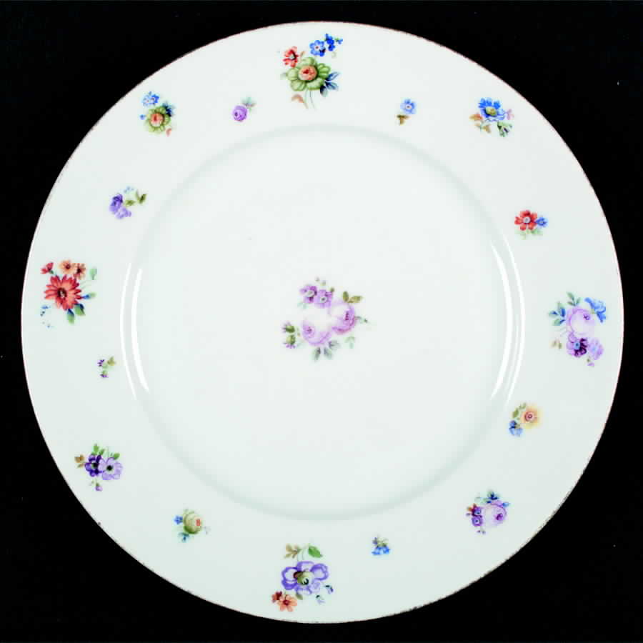 1088 (Center Floral) Salad Plate by Edelstein-1