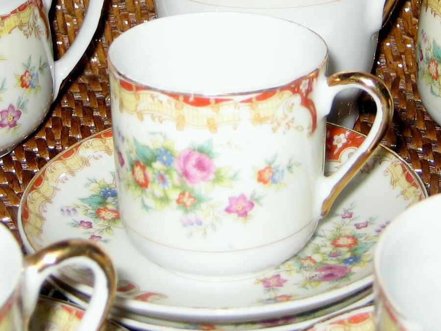 ESO19 Flat Demitasse Cup & Saucer Set by ESCO (Japan)-1