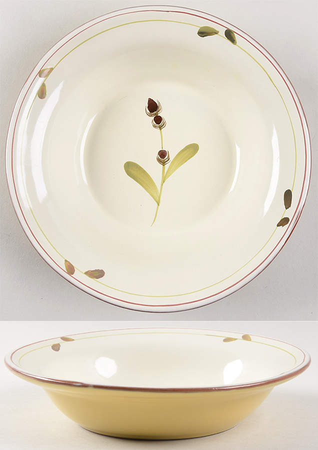 Provence Rim Soup Bowl by Euro Ceramica-1