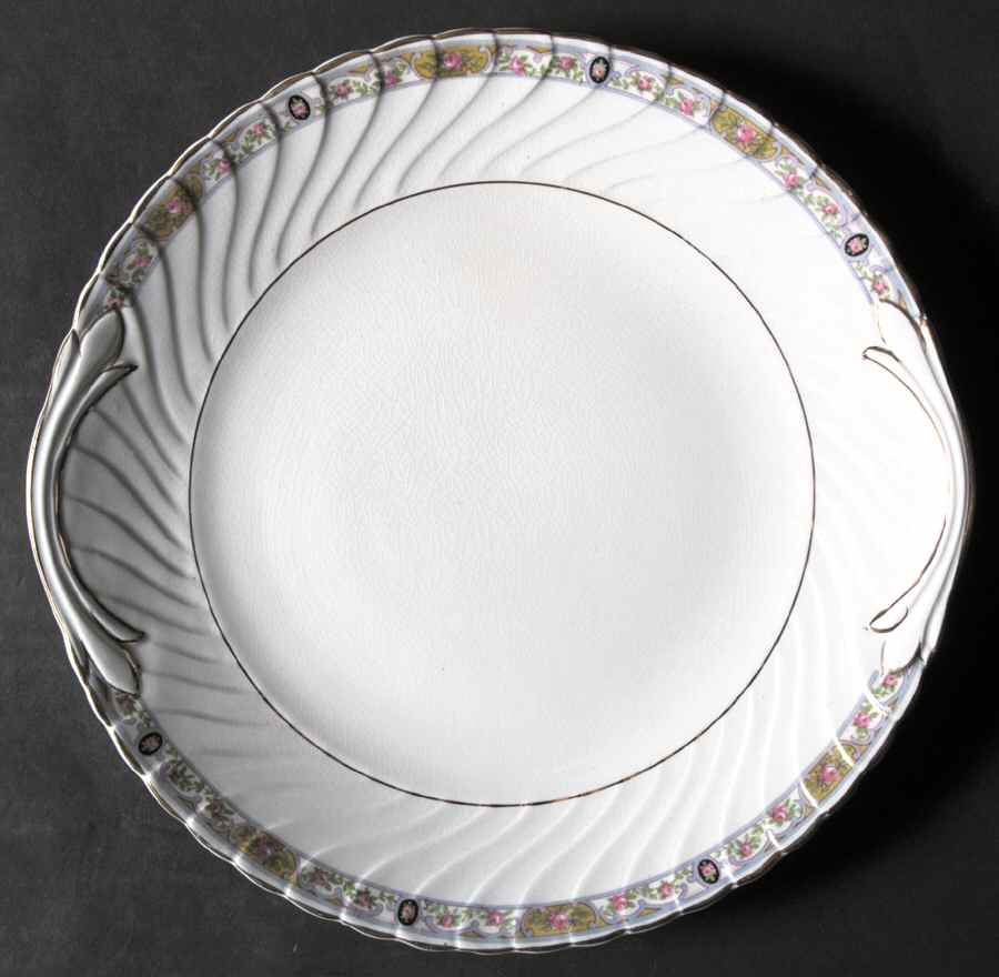 4943 Handled Cake Plate by England-1