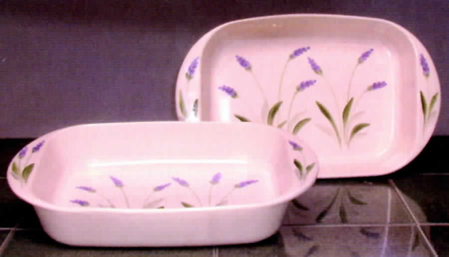 Lavender 12" Rectangular Baker by Emerson Creek Pottery-1
