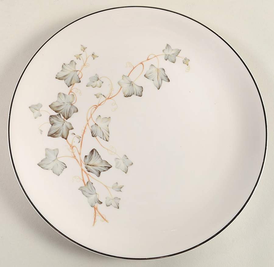 EMB76 (Platinum Trim) Dinner Plate by Embassy (American)-1