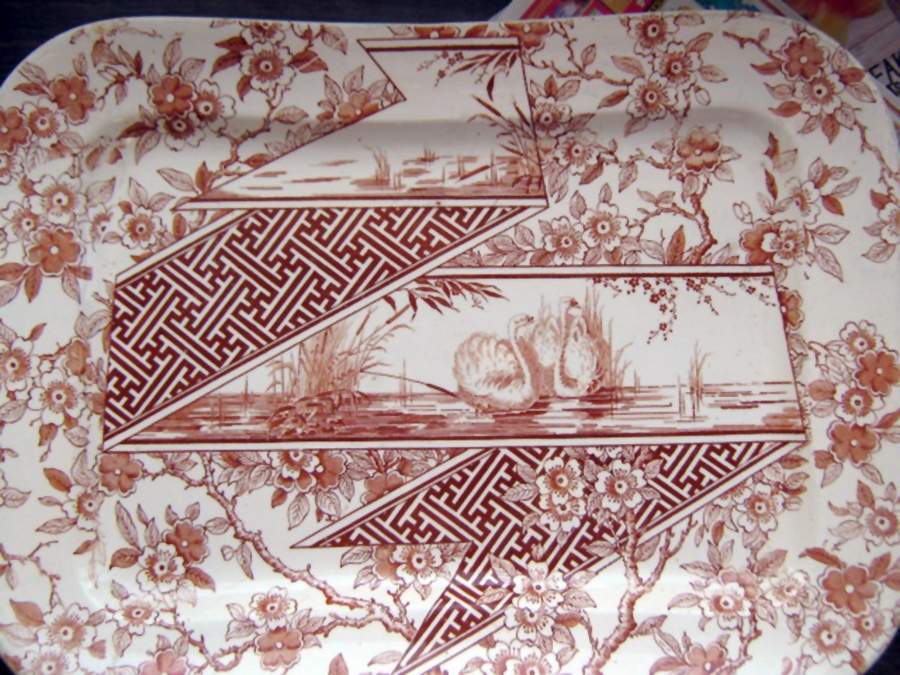 Swans 12" Rectangular Serving Platter by Royal Doulton-1