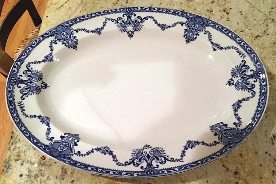 Jewel 14" Oval Serving Platter by Alfred Meakin-1