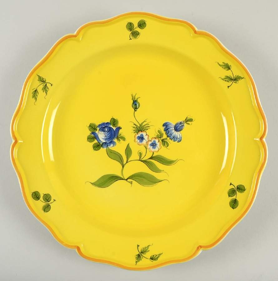 Marseilles Yellow 12" Chop Plate (Round Platter) by Tiffany-1