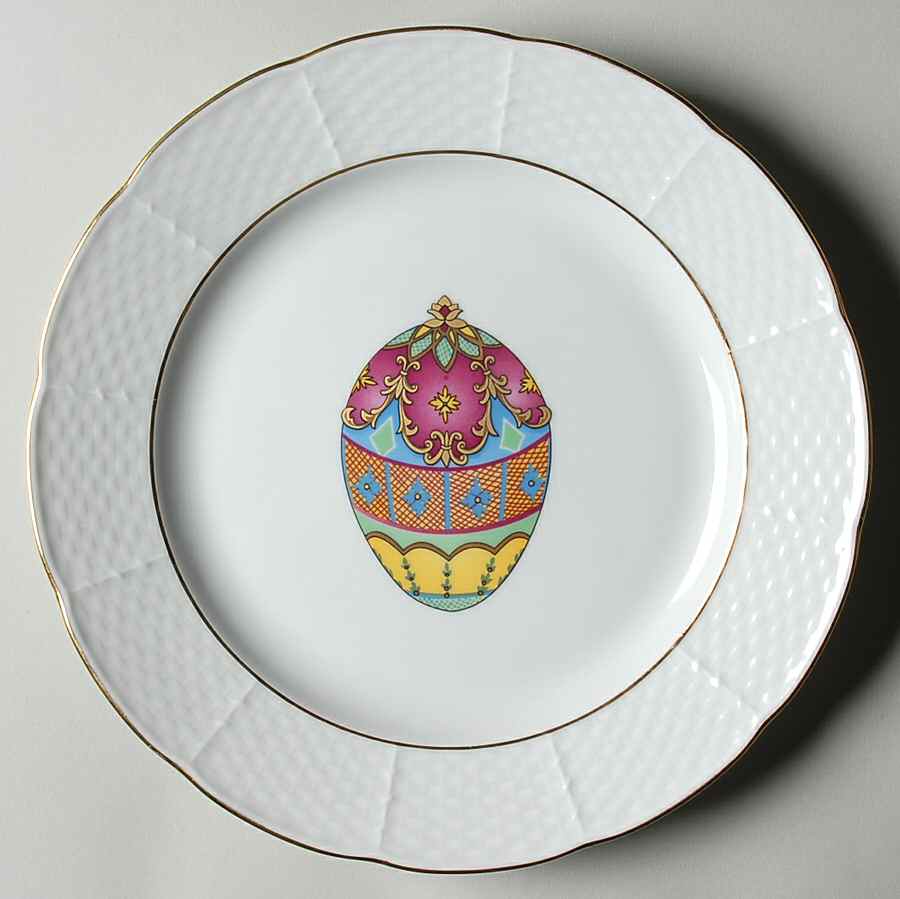 Imperial Egg Luncheon Plate by Email de Limoges-1