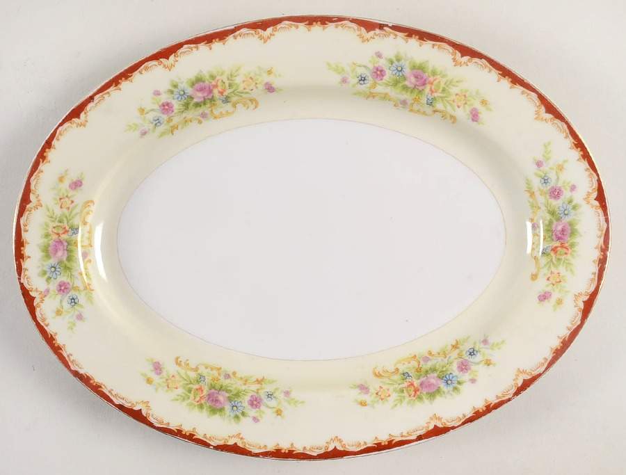 ESO21 12" Oval Serving Platter by ESCO (Japan)-1
