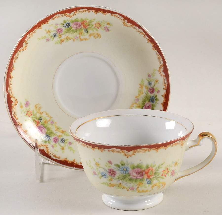 ESO21 Footed Cup & Saucer Set by ESCO (Japan)-1