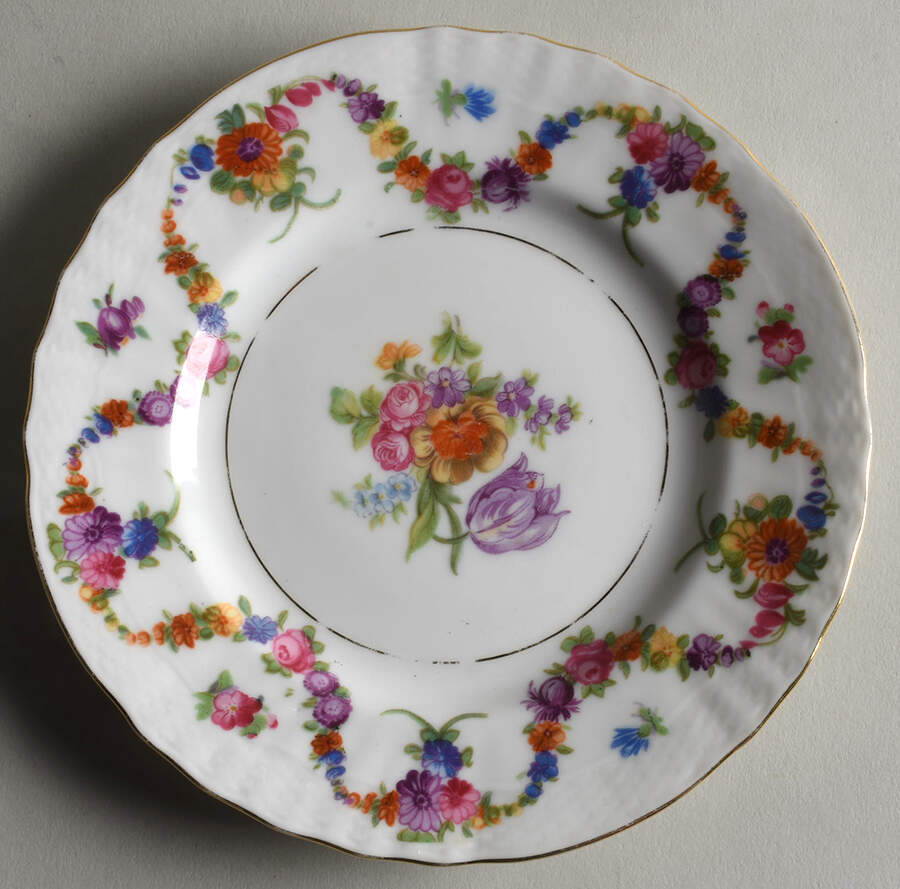 9954-919 (White, Basketweave) Bread & Butter Plate by Epiag-1