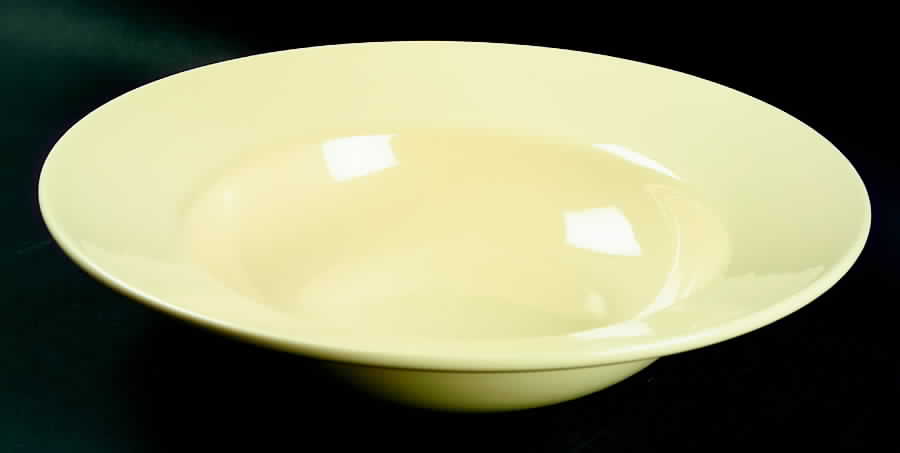 Solid Color Light Yellow 14" Pasta Serving Bowl by Epoch-1