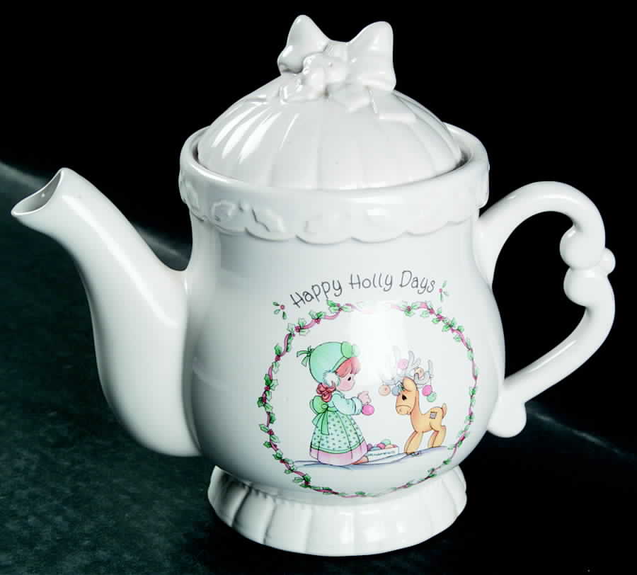 Happy Holly Days Teapot & Lid by Enesco-1