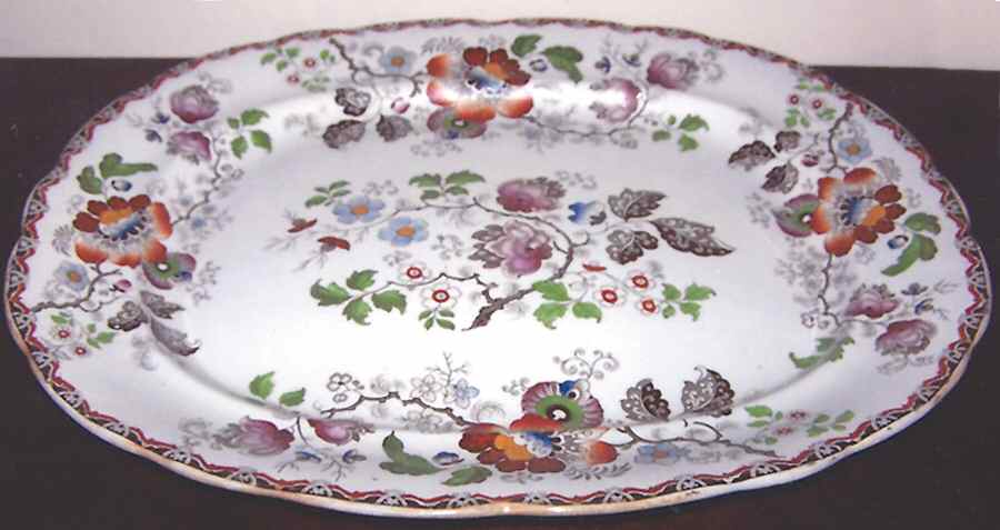 153 12" Oval Serving Platter by Hicks, Meigh & Johnson-1