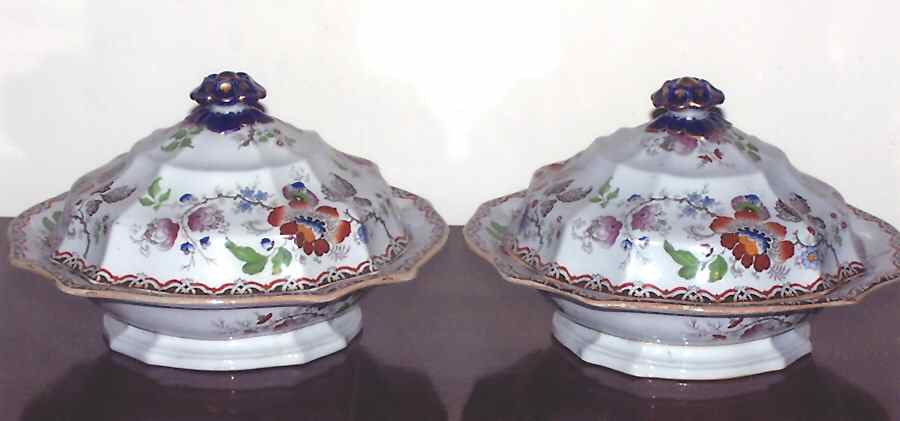153 Round Covered Vegetable by Hicks, Meigh & Johnson-1