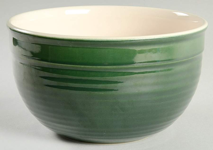 Le Potier Green (Olive) 8" Mixing Bowl by Emile Henry-1