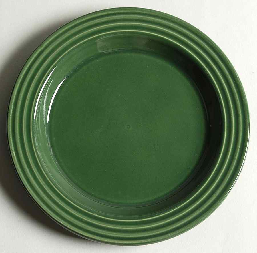Le Potier Green (Olive) Salad/Dessert Plate by Emile Henry-1