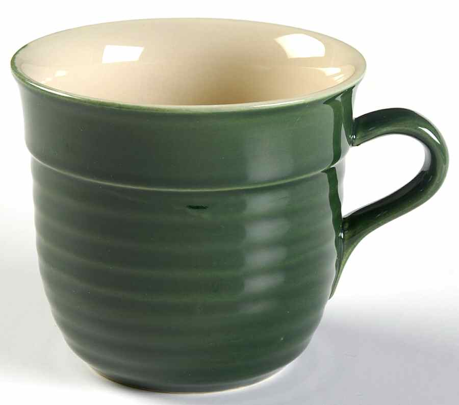 Le Potier Green (Olive) Mug by Emile Henry-1