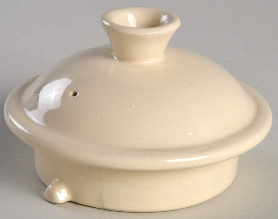 Le Potier Creme (Ivoire) Lid for Teapot by Emile Henry-1