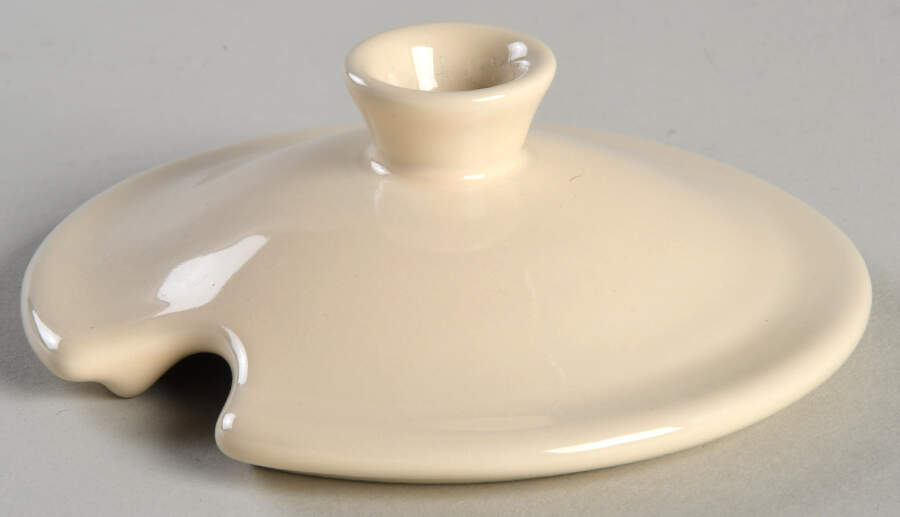 Le Potier Creme (Ivoire) Lid for Sugar Bowl by Emile Henry-1