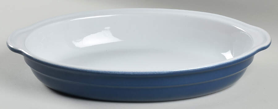 Azur (Blue) 14" Oval Baker by Emile Henry-1