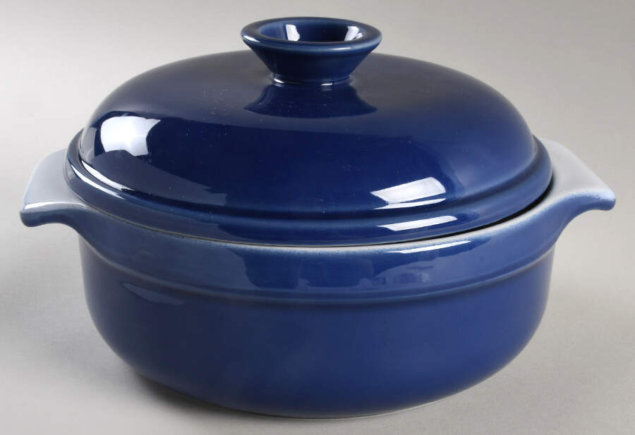 Azur (Blue) 2 Qt Round Covered Casserole by Emile Henry-1