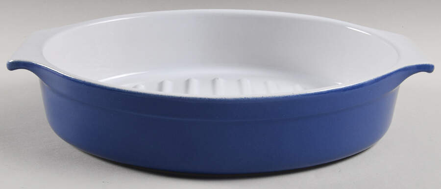 Azur (Blue) 13" Oval Baker by Emile Henry-1