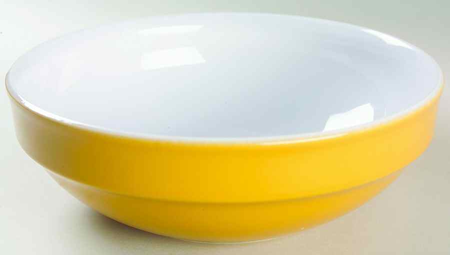 Citron Pastis (Yellow) 8" Individual Pasta Bowl by Emile Henry-1