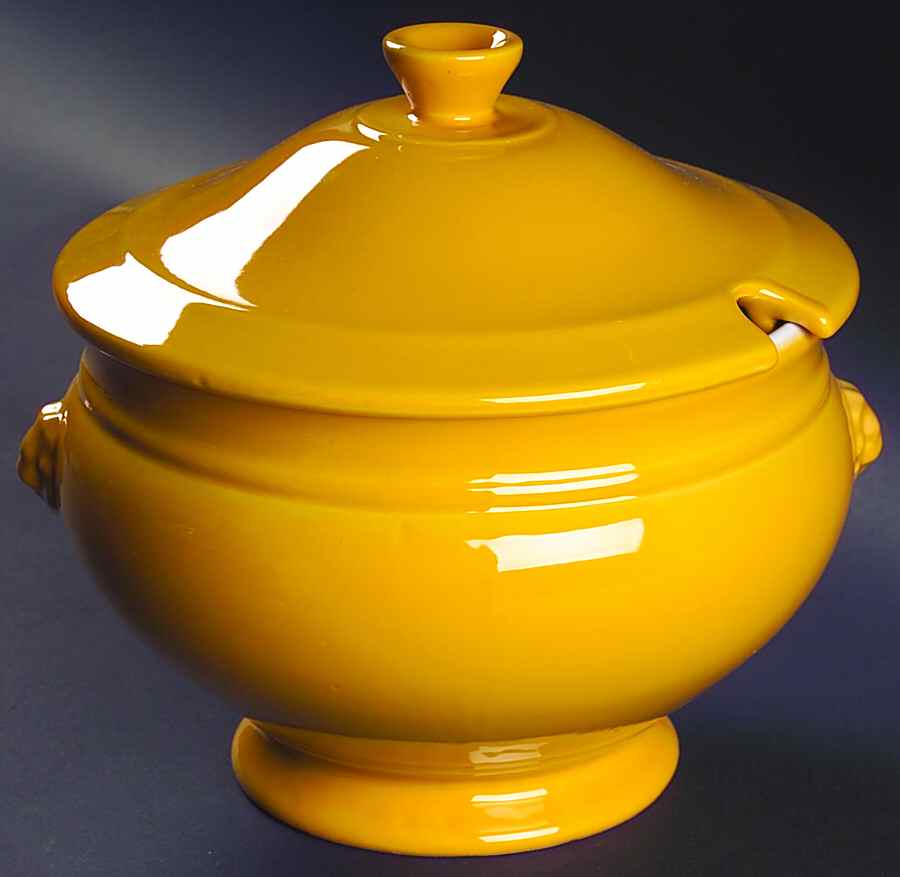 Citron Pastis (Yellow) Tureen &  Lid by Emile Henry-1