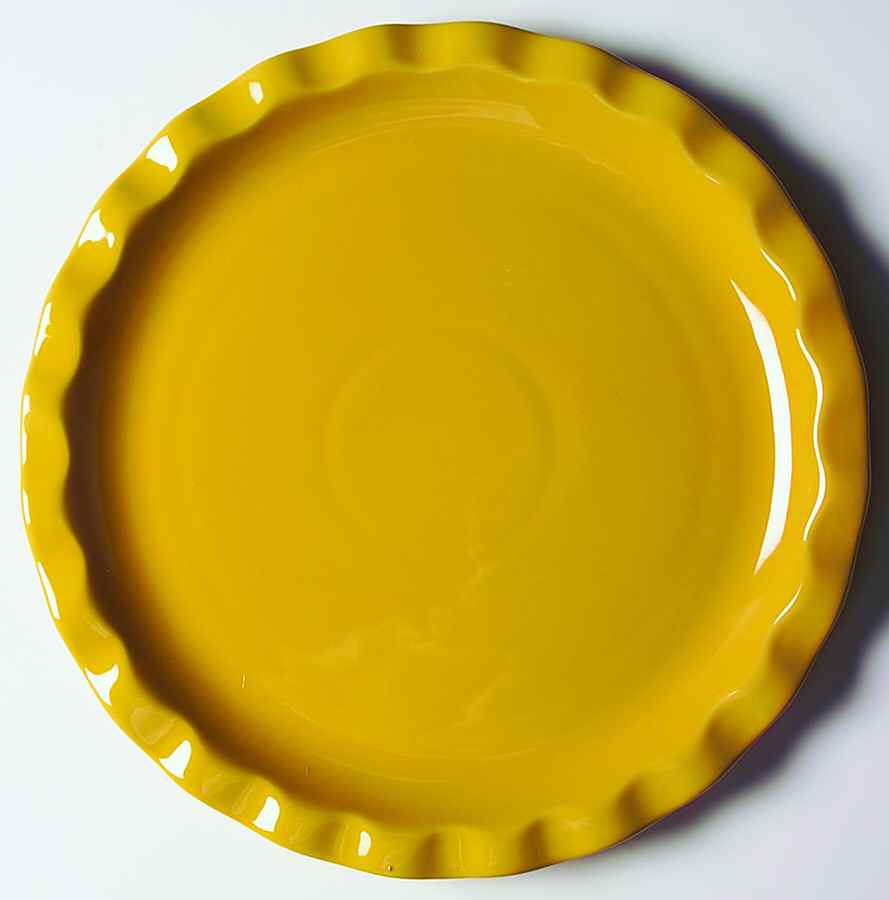 Citron Pastis (Yellow) Cake Plate by Emile Henry-1