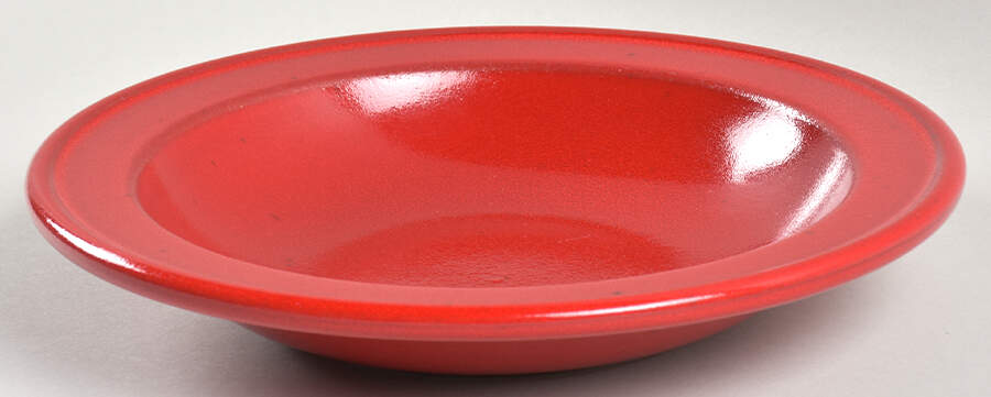 Cerise (Provencale Red) Rim Soup Bowl by Emile Henry-1