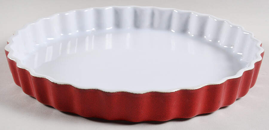 Cerise (Provencale Red) 11'' Quiche by Emile Henry-1