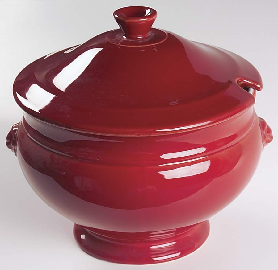 Cerise (Provencale Red) Tureen &  Lid by Emile Henry-1