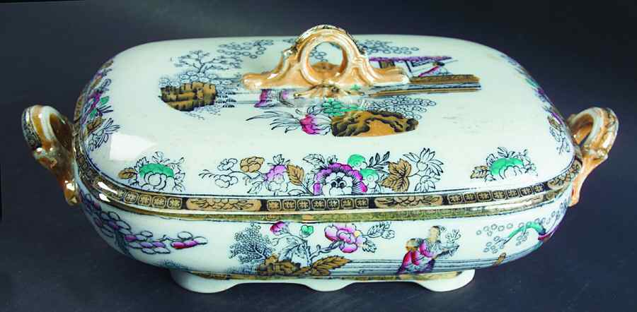 Chinese Rectangular Covered Vegetable by Ashworth Bros-1