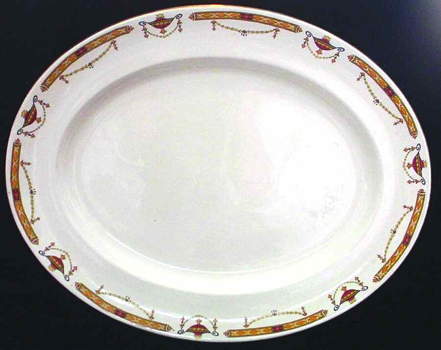 Coronation 11" Oval Serving Platter by Sampson Bridgwood-1