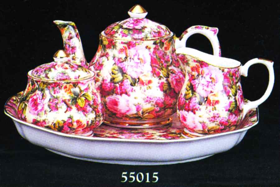 Laura Rose Chintz Collection Teapot & Lid by Ebeling & Reuss (Erp)-1