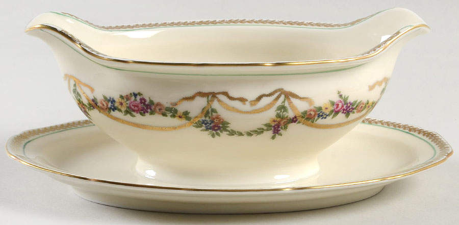 5034 Gravy Boat with Attached Underplate by Epiag-1