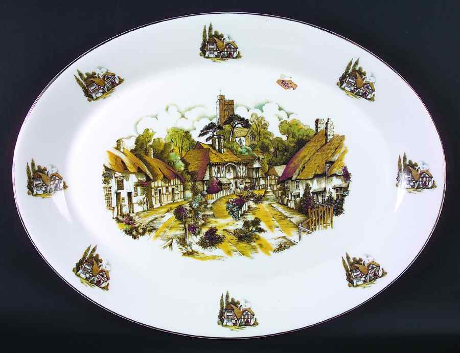 ENG51 16" Oval Serving Platter by England-1