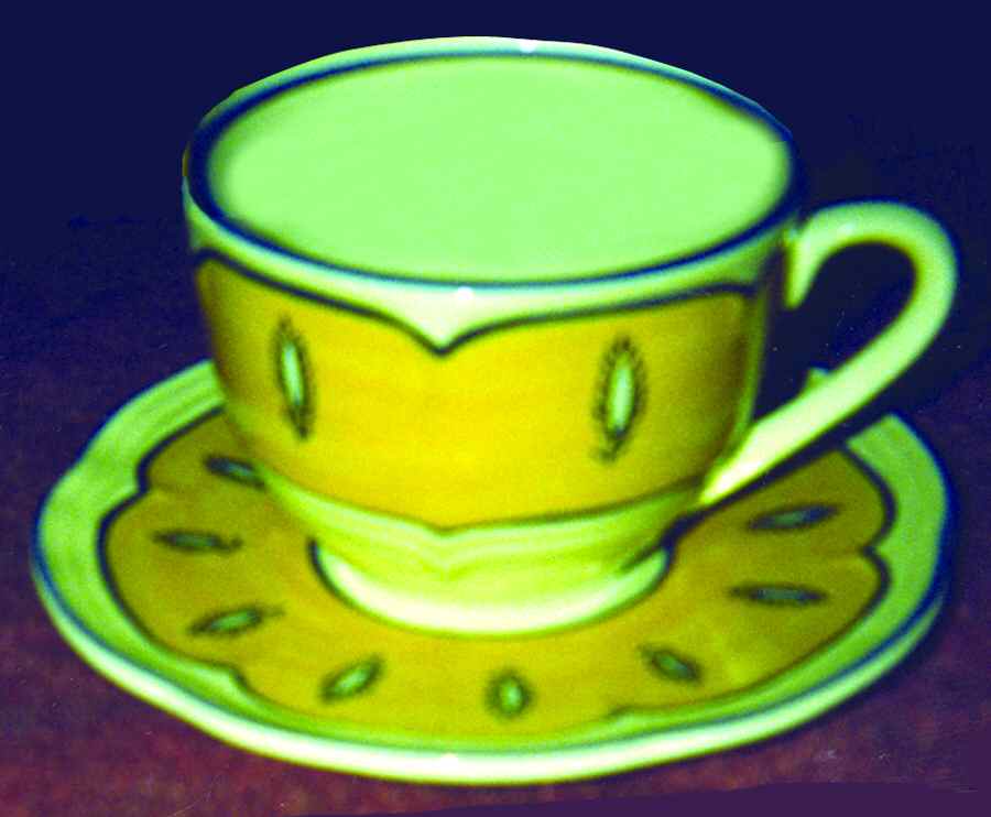 ETA3 Flat Cup & Saucer Set by Ethan Allen-1