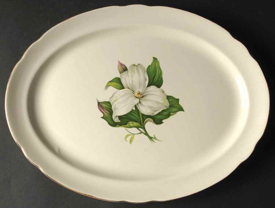 EAN27 13" Oval Serving Platter by Eastern China -1