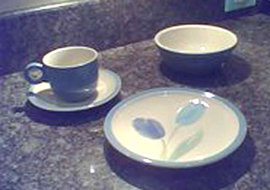 Tulip Time Flat Cup & Saucer Set by Epoch-1