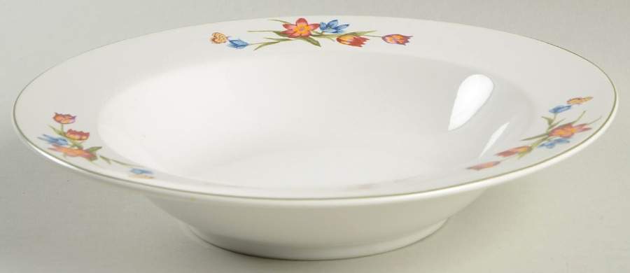 Garden Bloom Rim Soup Bowl by Epoch-1