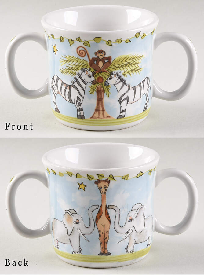 Noah's Ark Child's 2 Handled Mug by Essex Collection-1
