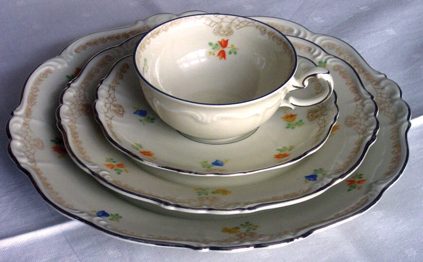 14782 Flat Cup & Saucer Set by Edelstein-1
