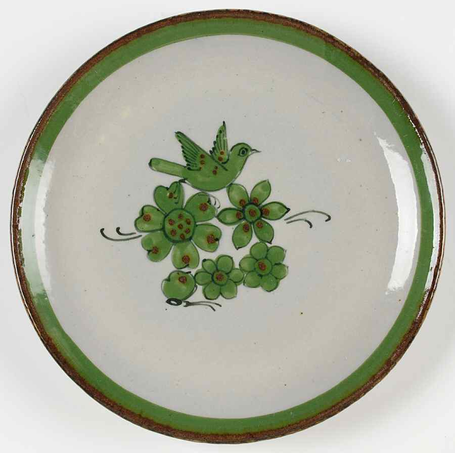El Palomar Green Salad Plate by Ken Edwards Pottery-1