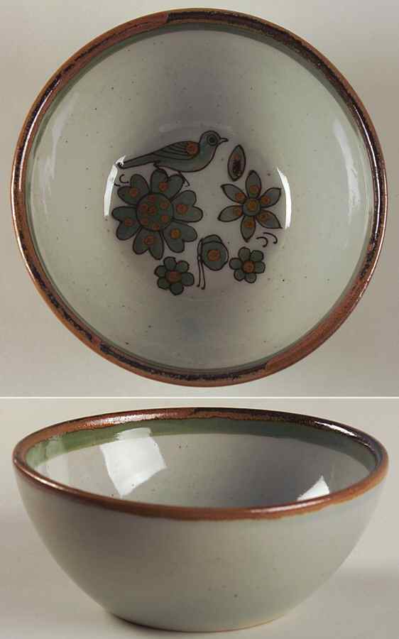El Palomar Green Coupe Cereal Bowl by Ken Edwards Pottery-1