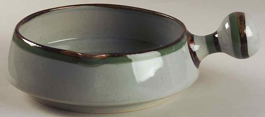 El Palomar Green Round Open Casserole by Ken Edwards Pottery-1