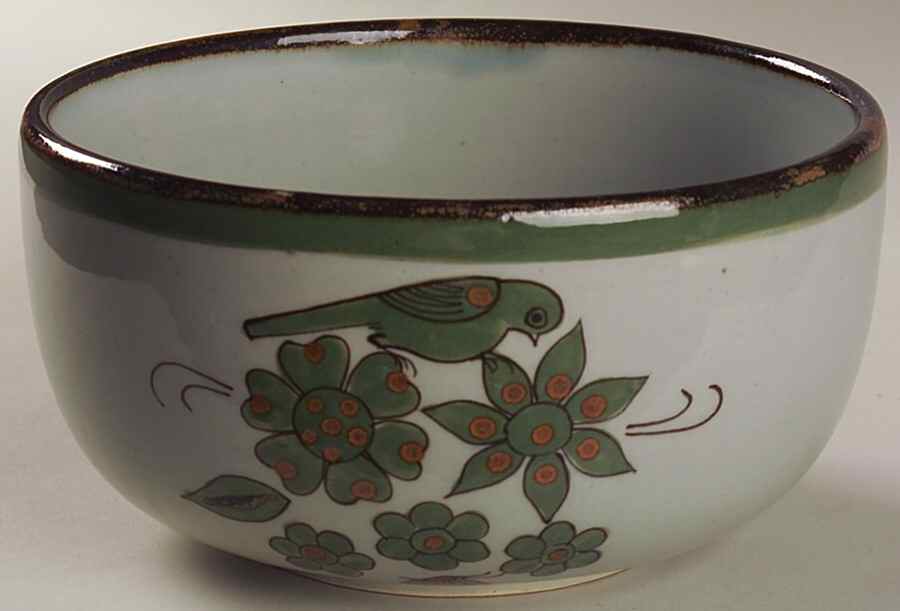 El Palomar Green 8" Round Vegetable Bowl by Ken Edwards Pottery-1