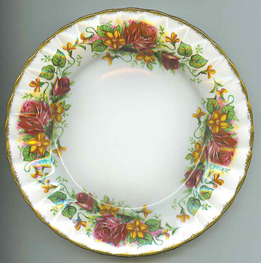 English Rose Dinner Plate by Washington Pottery-1