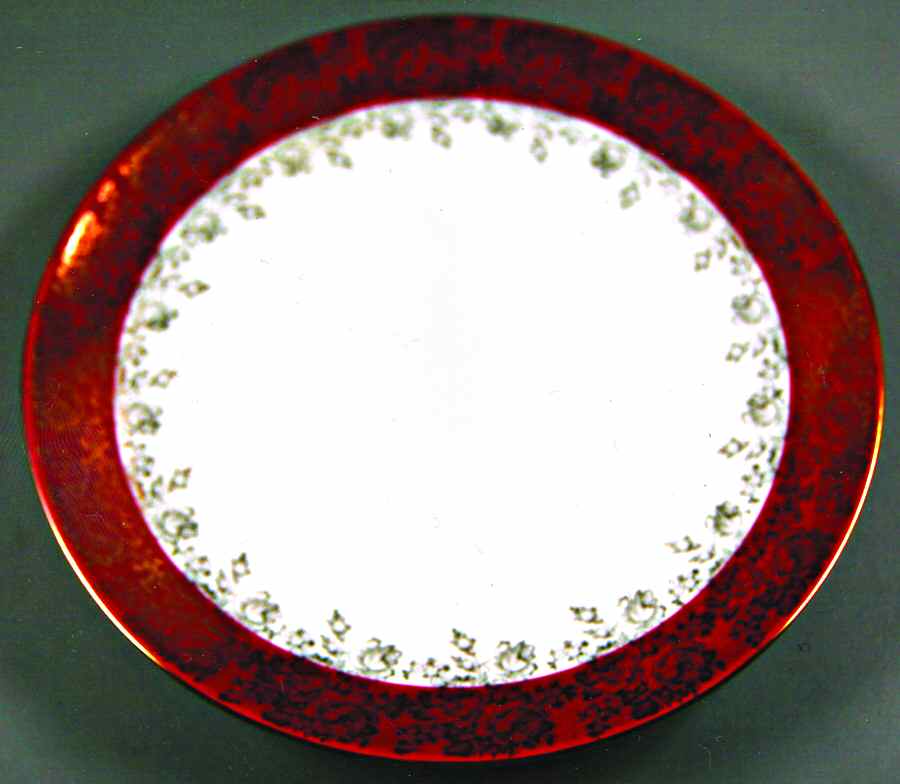 2783 Red Dinner Plate by Eberthal-1