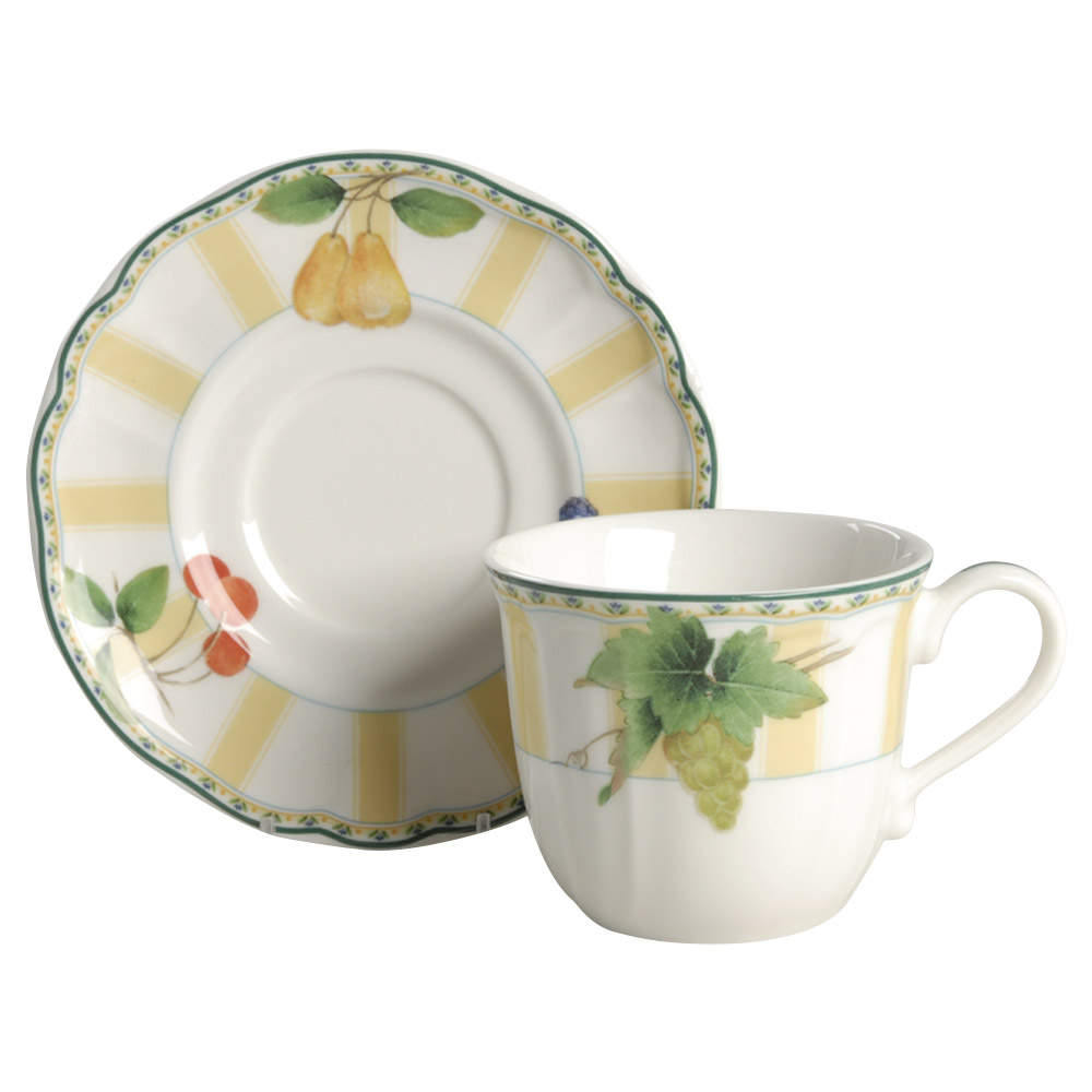 Orchard Valley Flat Cup & Saucer Set by Epoch-1